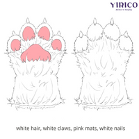Customized Faux Fur Claws