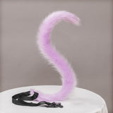 Yirico Anime Faux Fur Cat Tails-Purple