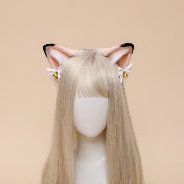 Faux Fur Siamese cat bowknot Headband For Children/Adult