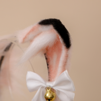 Faux Fur Siamese cat bowknot Headband For Children/Adult