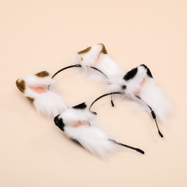 Faux Fur Cat Ears Headband For Children/Adult