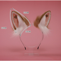 Faux Fur Love rabbit ear  Headband For Children/Adult