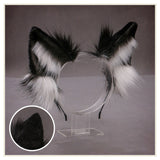 Faux Fur Wolf Ear Animal Cosplay Headband【Wolf dog hair】