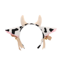 Women Girl Plush Cow Ears Headband