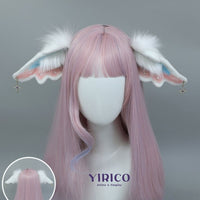 Multicolor artificial fur sheep ears hair band
